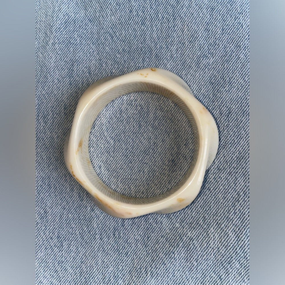 B. Collective Cream Twist Irregular Bangle Bracelet (Boutique) | SAMPLE SALE